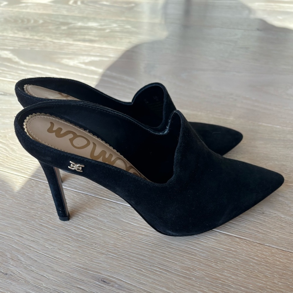 Sam Edelman Black Suede Heels